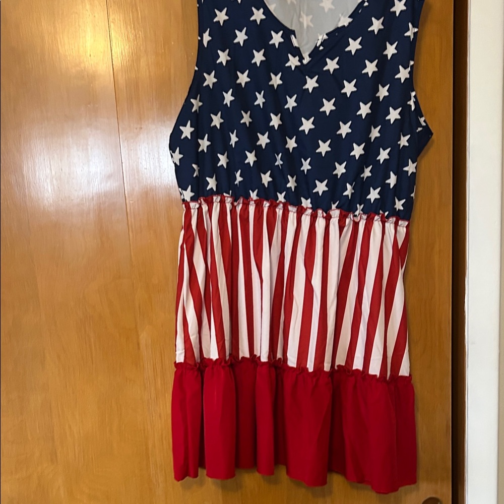 Patriotic Star and Stripe Dress